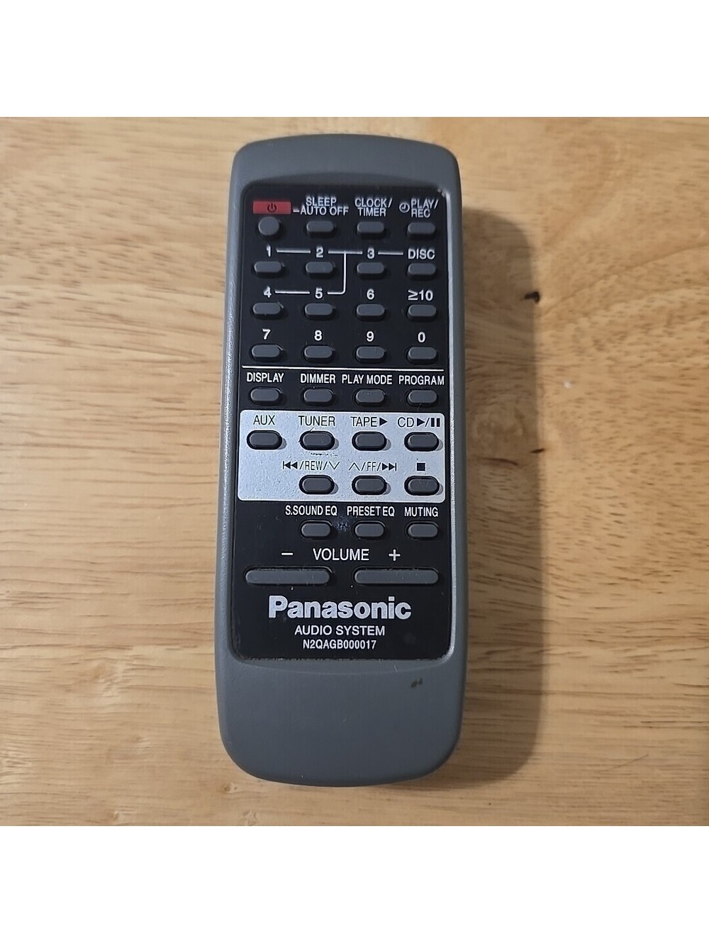 OEM Genuine Panasonic N2QAGB000017 Audio System Remote Control No Battery Cover
